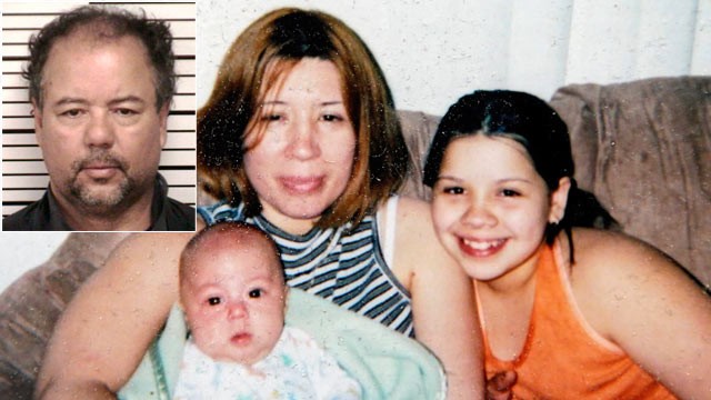 PHOTO: The wife of Ariel Castro (inset), Grimilda Figueroa, is shown with two of her children, Ryan, left, and Rosie.