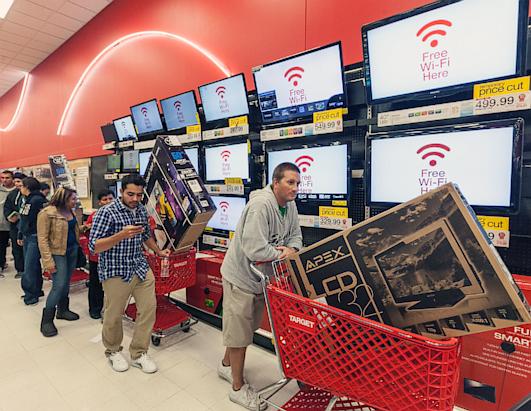 Black Friday Shoppers Hit Stores