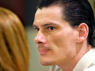 PHOTO Chester Stiles, right, and his attorney Stacey Roundtree are seen in court at the Clark County Regional Justice, in Las Vegas