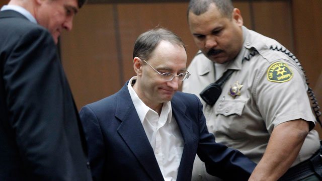 PHOTO: Christian Karl Gerhartsreiter, center, with his attorney Bradford Bailey, left arrives for opening statements in his trial, in Los Angeles Criminal Court Building on March 18, 2013.