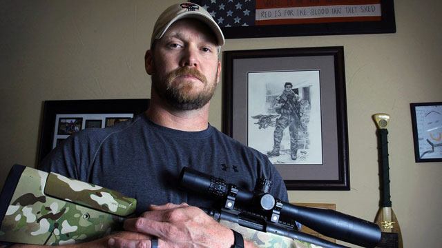 PHOTO: Chris Kyle, former Navy SEAL and author of the book "American Sniper" poses in Midlothian, Texas, April 6, 2012.