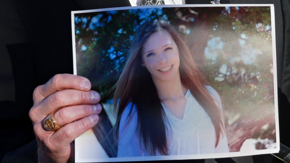PHOTO: Arapahoe County Sheriff Grayson Robinson holds a picture of Claire Davis the 17-year-old student that was shot during a briefing Saturday, Dec. 14, 2013, at Arapahoe High School in Centennial, Colo.