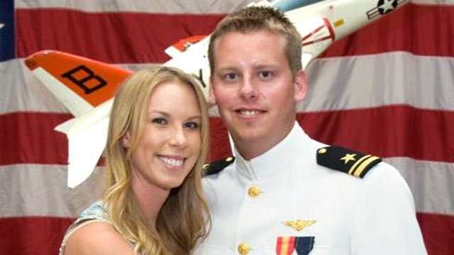 PHOTO: This 2011 photo provided by the Reis family shows Karen Reis, left, and her brother David Reis at his winging ceremony for the Navy.