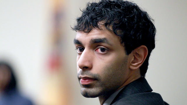 PHOTO: Dharun Ravi, the former Rutgers University student waits before court proceedings in New Brunswick, N.J, March 9, 2012.