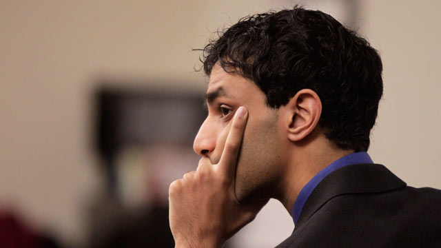 PHOTO: Dharun Ravi listens to testimony during his trial at the Middlesex County Courthouse Monday, Feb. 27, 2012 in New Brunswick, N.J.