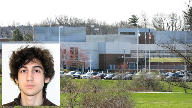 PHOTO: The U.S. Marshals Service said Friday that Dzhokhar Tsarnaev, charged in the Boston Marathon bombing April 15, 2013, had been moved from a Boston hospital to the federal medical center at Devens, about 40 miles west of the city.
