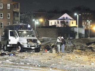 Gas Explosion Levels Mass. Buildings
