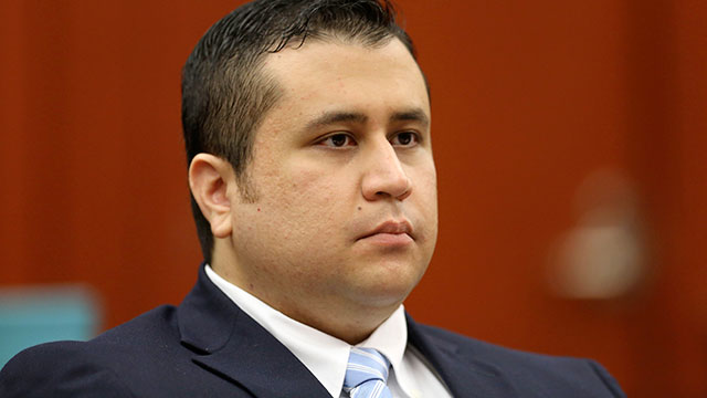 PHOTO: George Zimmerman listens as his defense counsel Mark OMara questions potential jurors during his trial in Seminole circuit court in Sanford, Fla.. June 20, 2013.