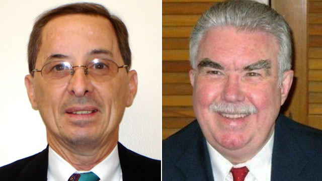 PHOTO:Assistant district attorney Mark Hasse, left, was shot and killed on Jan. 31, 2013, in Kaufman, Texas. Kaufman County District Attorney Mike McLelland was found killed in his home, March 30, 2013,