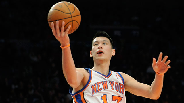 PHOTO: New York Knicks Jeremy Lin drives to the basket during the second quarter of an NBA basketball game New Jersey Nets on Feb. 4, 2012, at Madison Square Garden in New York.