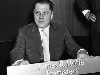 PHOTO: This July 26, 1959 file photo shows Teamsters Union president Jimmy Hoffa in Washington.