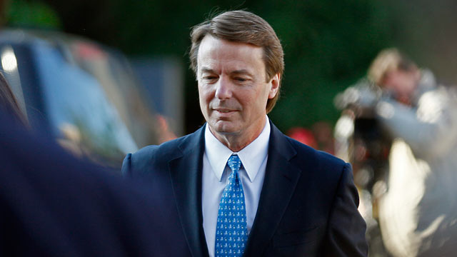 PHOTO: John Edwards arrives at federal court in Greensboro, N.C. for his criminal trial for allegedly violating campaign finance laws, April 23, 2012.