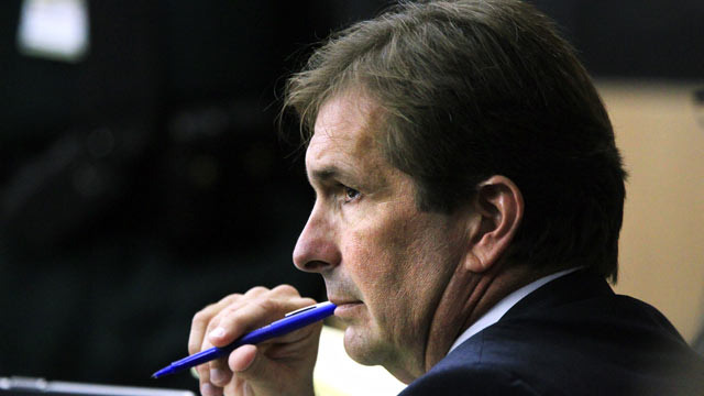PHOTO: John Goodman listens to testimony during the second day of his trial on March 14, 2012 , in West Palm Beach, Fla.