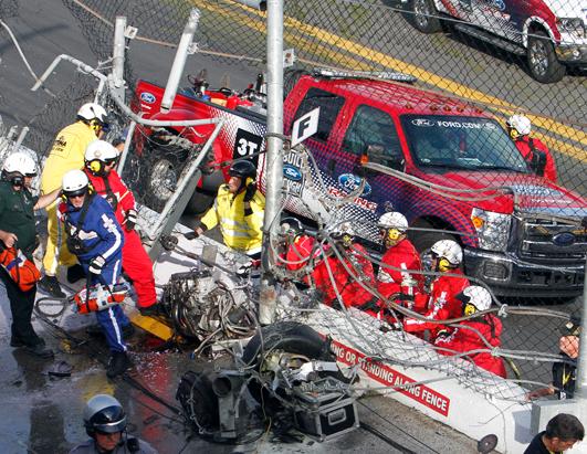 Horrific Multi-car Crash Mars End of Race
