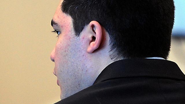 PHOTO: Nathaniel Fujita of Wayland, Mass., sits during the first day of his murder trial, Feb. 13, 2013, in Middlesex Superior Court in Woburn, Mass.