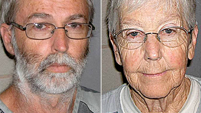 PHOTO: Anti-nuclear weapons activists Greg Boertje-Obed of Washington, D.C., and Sister Megan Rice of Nevada are pictured.
