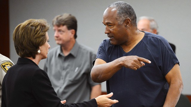 PHOTO: O.J. Simpson and attorney in court