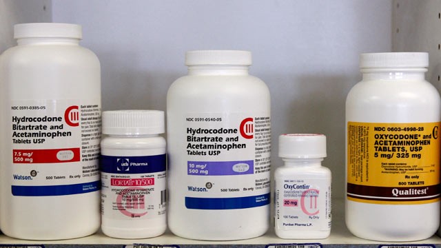 PHOTO: Bottles of drugs commonly targeted by thieves are photographed at Hospital Discount Pharmacy in Edmond, Okla. Across the country, pharmacy robberies are on the rise, partly because of the increasing demand for prescription drugs.