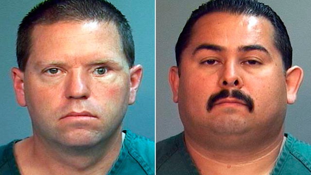 PHOTO: Fullerton, Calif., police officers Jay Cicinelli, left, and Manuel Ramos are charged in the death of 37-year-old Kelly Thomas.
