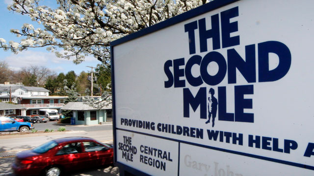 PHOTO: The sign outside the State College, Pa.  office of The Second Mile, March 26, 2012. The charity for troubled youths was started by Jerry Sandusky more than three decades ago.