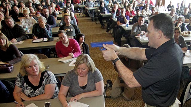 PHOTO: Gun demonstration for Utah teachers