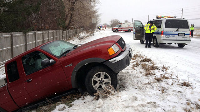 PHOTO: Auto accident in Colorado snow storm