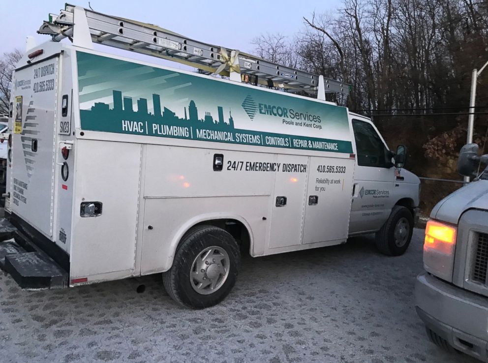 PHOTO: Mayor Catherine Pugh of Baltimore tweeted this photo, Jan. 6, 2017 with an update of emergency maintenance underway to aid in the re-opening of schools.