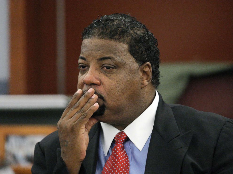 PHOTO: Co-defendant Clarence C.J. Stewart attends the opening day of trial at Clark County Regional Justice Center, Sept. 15, 2008, in Las Vegas, Nevada.
