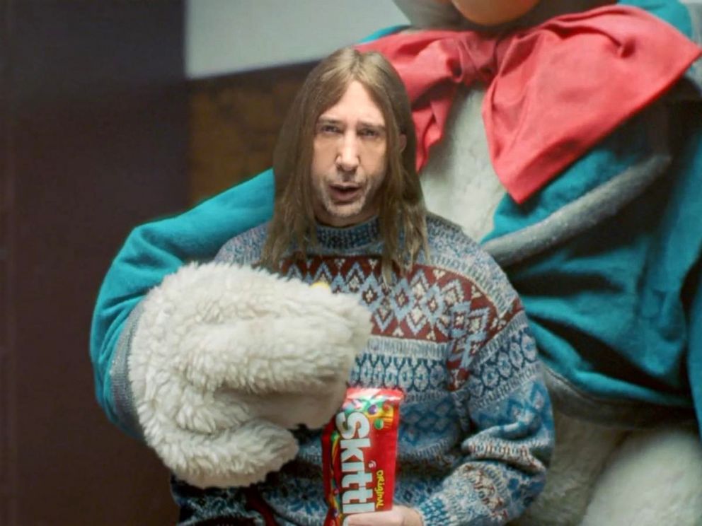 PHOTO: Actor David Schwimmer is seen in a teaser for the ultra-exclusive Skittles Super Bowl ad.