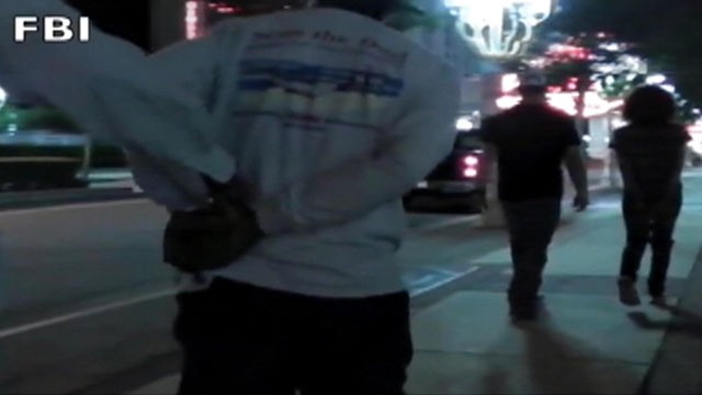 VIDEO: FBI video shows arrests of alleged pimps and their associates during the 72-hour operation.