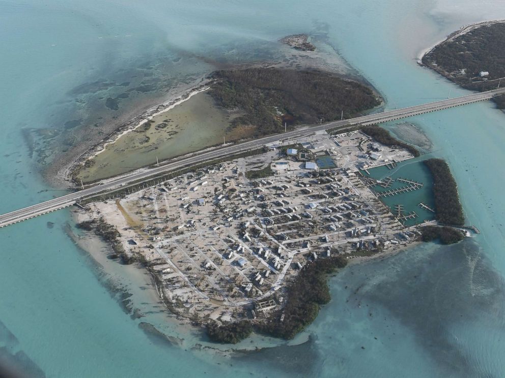 PHOTO: The aftermath of Hurricane Irma is seen in Florida Keys, Fla, Sept. 11, 2017.