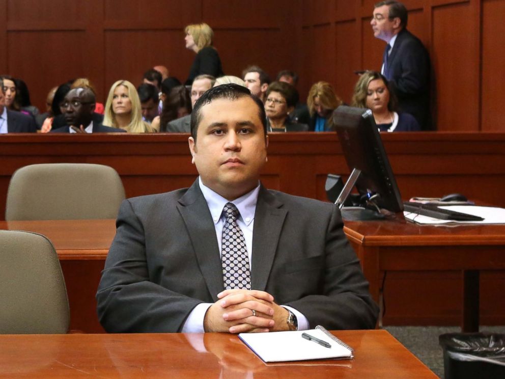 PHOTO: George Zimmerman waits for his defense counsel to arrive in Seminole circuit court, on the 11th day of his murder trial in the 2012 death of Trayvon Martin, June 24, 2013 in Sanford, Fla.