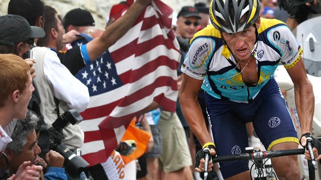 PHOTO: Lance Armstrong competes in the Tour de France, July 22, 2009.
