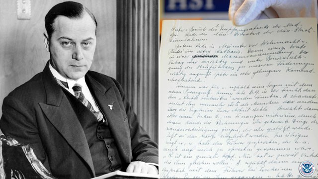 PHOTO: Federal officials and representatives from the U.S. Holocaust Memorial Museum in Washington announced the release of the Alfred Rosenberg diary.