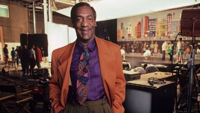 Bill Cosby is shown on the new set of The Cosby Show's seventh season at Kaufman-Astoria Studios in New York in August 1990.