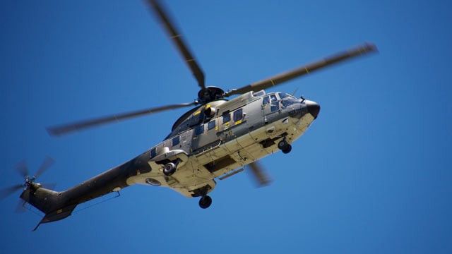 PHOTO: A California Highway Patrolman was seriously injured when he was struck by his helicopter blades during a rescue of a stranded hiker in the Shasta-Trinity National Forest in Northern California on July 10, 2012.