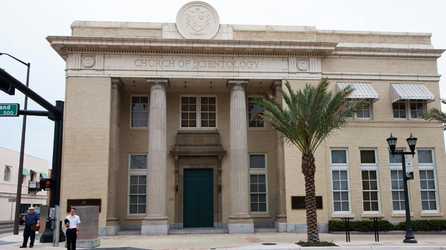 PHOTO: The former Clearwater Bank, now part of the Church of Scientology after being restored by the church in 1995, seen here, Clearwater, Florida, May, 22, 2008.