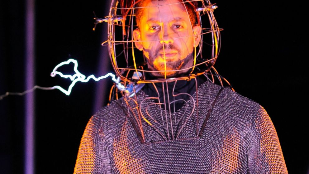 PHOTO: David Blaine seen during the "Electrified: One Million Volts Always On" at Pier 54 on October 5, 2012 in New York City.