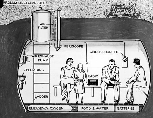 nuclear reactor fallout shelter