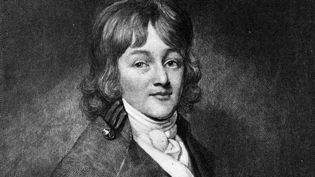 PHOTO: American lawyer and poet Francis Scott Key writer of 'The Star-Spangled Banner' seen here in this illustration from 1805.