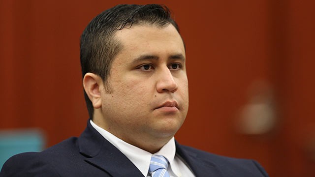 PHOTO: George Zimmerman listens as his defense counsel Mark O'Mara questions potential jurors for his trial in Seminole circuit court, June 20, 2013 in Sanford, Fla.