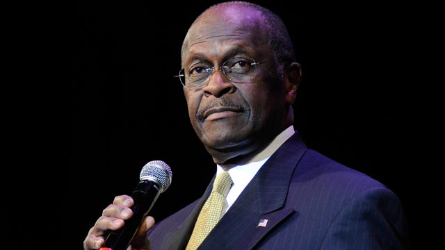 PHOTO: Republican presidential hopeful Herman Cain speaks at the Western Republican Leadership Conference at The Venetian,Las Vegas, Nevada in this Oct. 19, 2011 file photo.