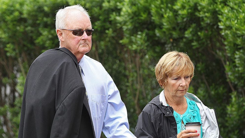 PHOTO: John Morris enters court for "Whitey" Bulger trial