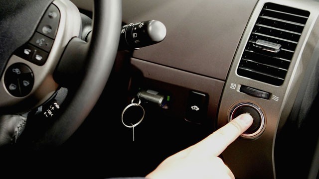 PHOTO: The ignition button of keyless ignition is shown in this file photo.