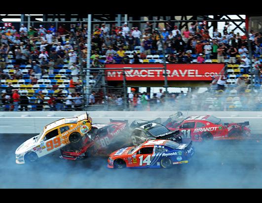 Horrific Multi-car Crash Mars End of Race
