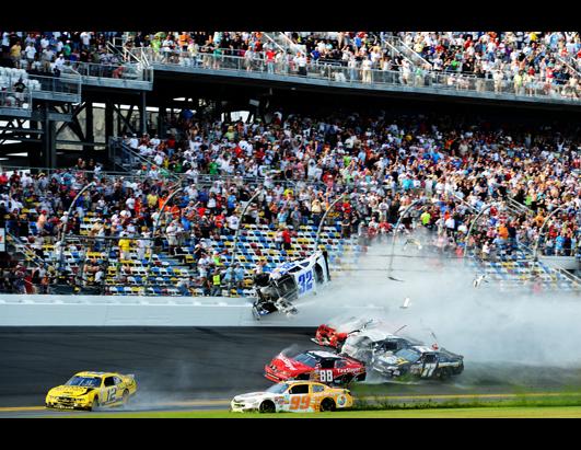 Horrific Multi-car Crash Mars End of Race