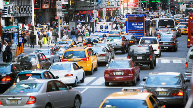 PHOTO: In 2007, Mayor Bloomberg proposed a "congestion charge" in which drivers would have to pay $8 to drive their cars into Manhattan, but was never approved.