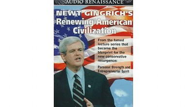 PHOTO: Newt Gingrich's Renewing American Civilization audio cover.