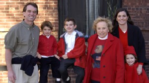 PHOTO: Robert F. Kennedy Jr. and wife Mary Richardson Kennedy are shown in a 2001 family photo with Ethel Kennedy.