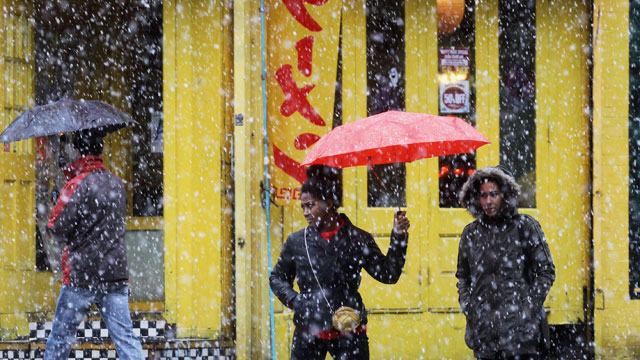 PHOTO: Winter Storm: Noreaster Brings Snow, Rain to East Coast